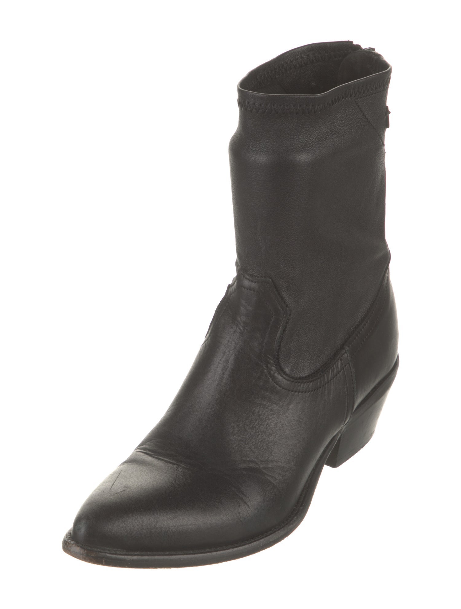 RtA Leather Sock Boots