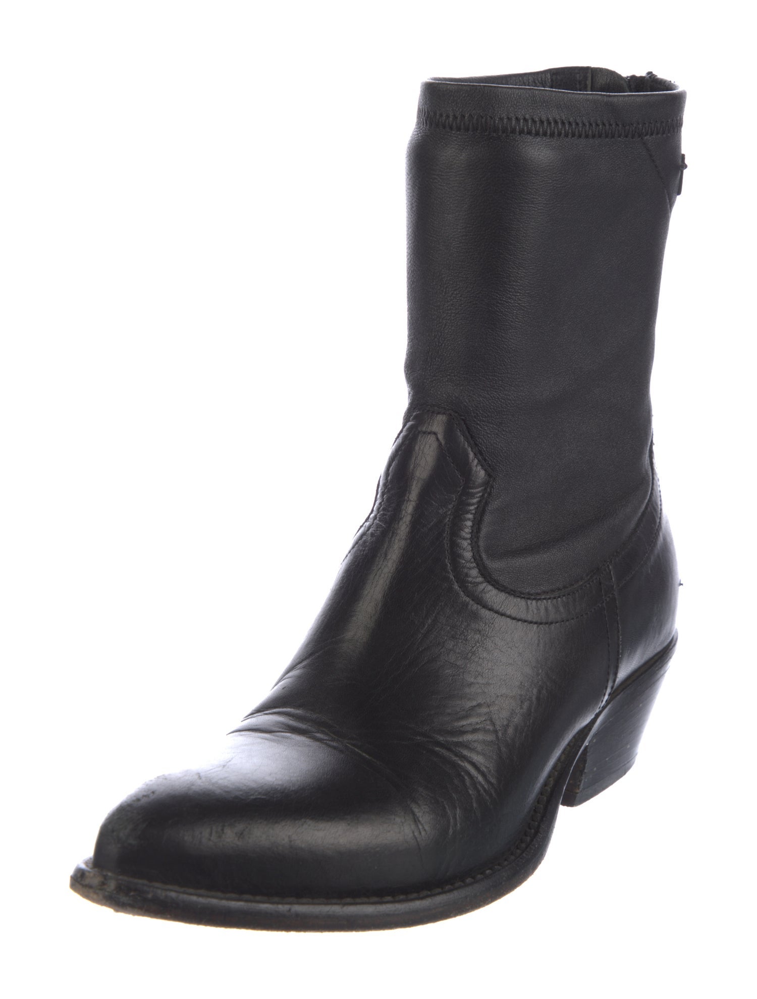 RtA Leather Western Boots