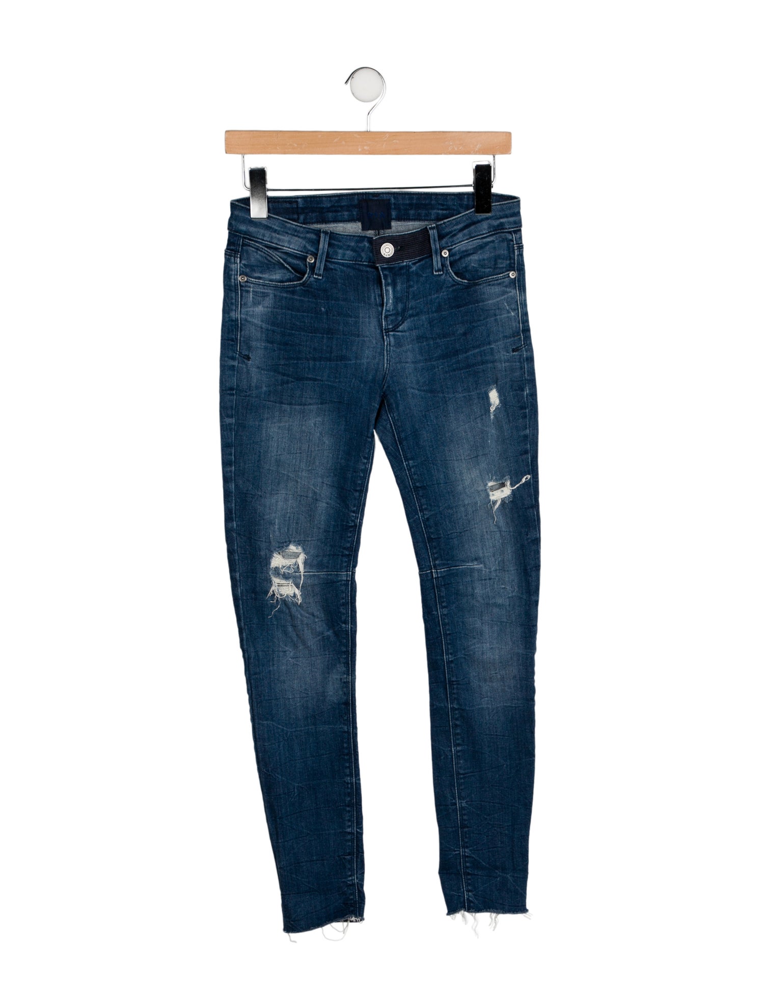 RtA Low-Rise Skinny Leg Jeans