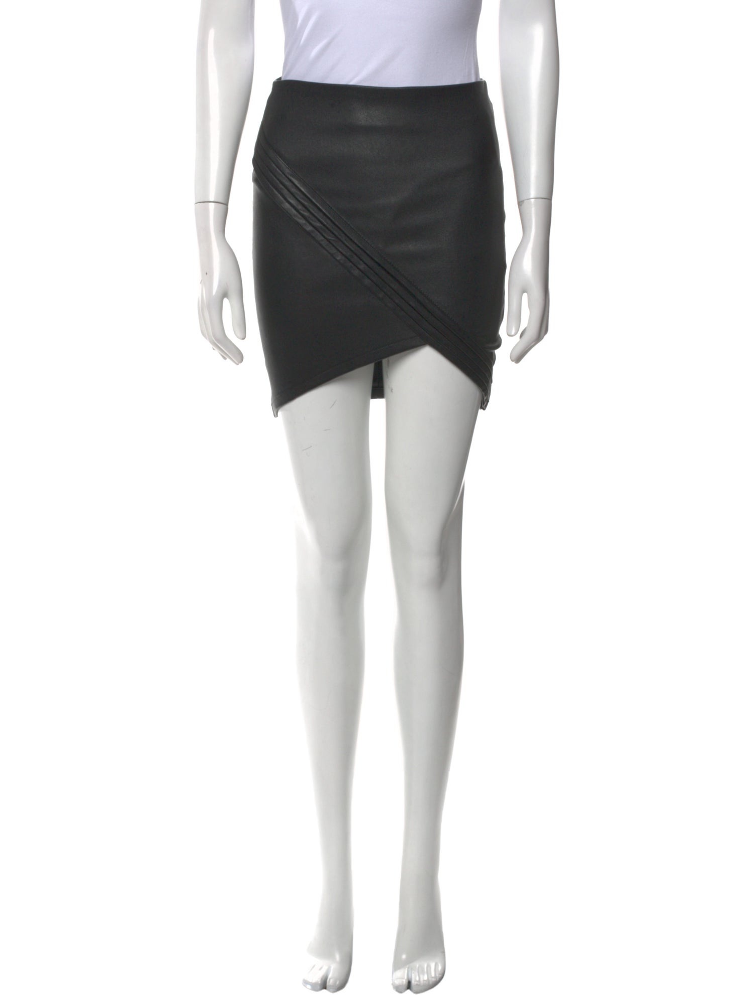RtA Leather Mini Skirt