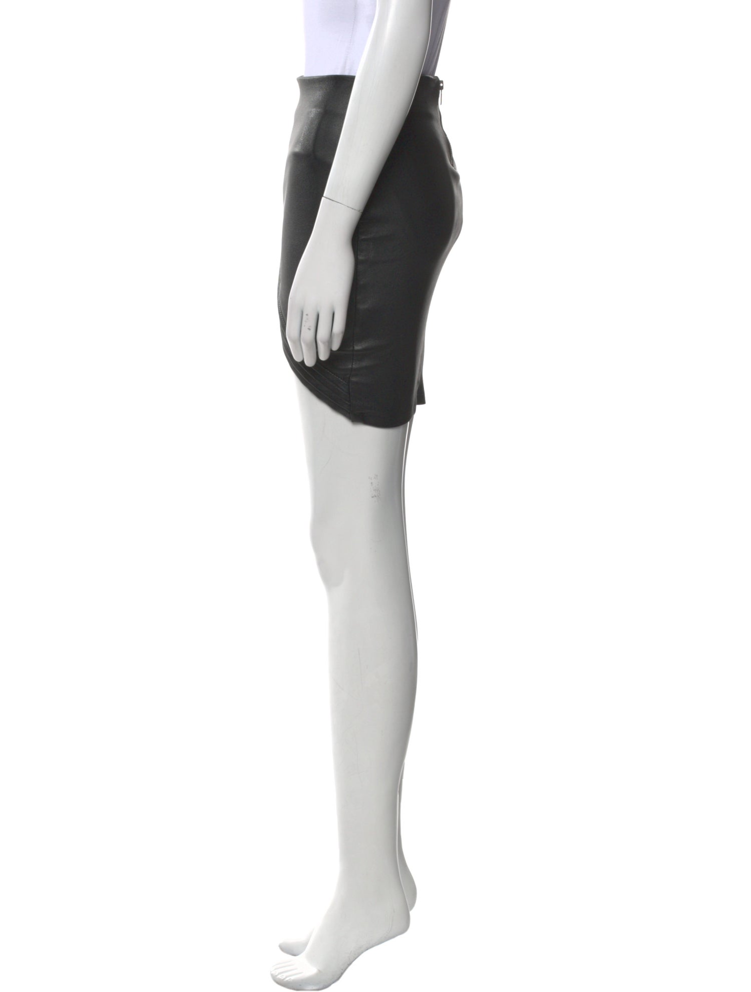 RtA Leather Mini Skirt