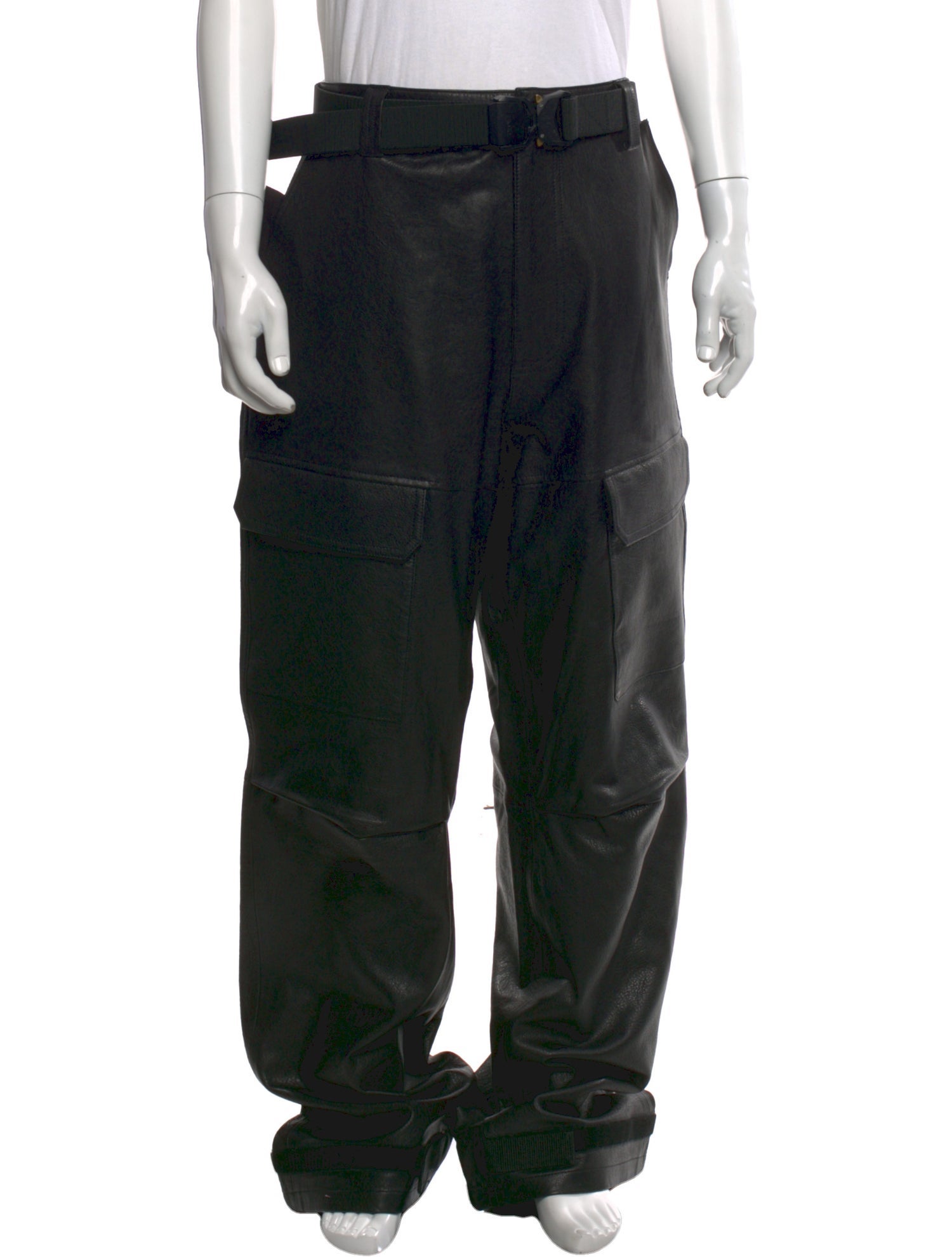 RtA Lambskin Cargo Pants