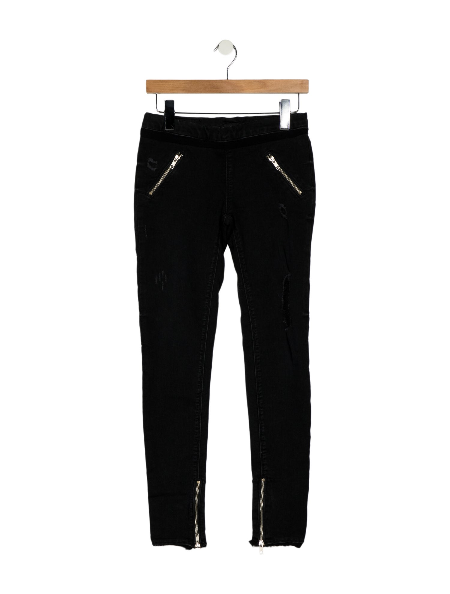 RtA Low-Rise Skinny Leg Jeans