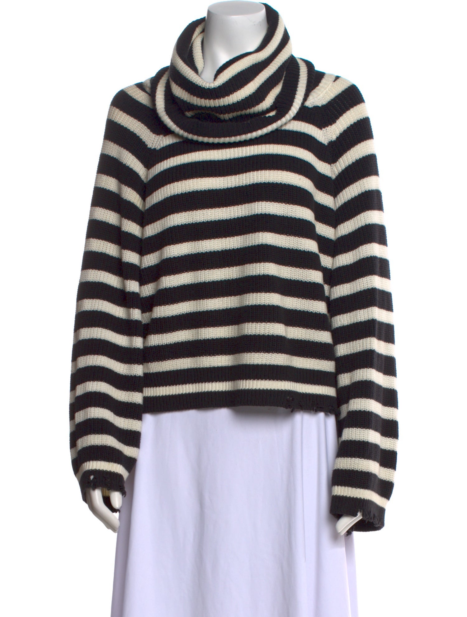 RtA Striped Turtleneck Sweater