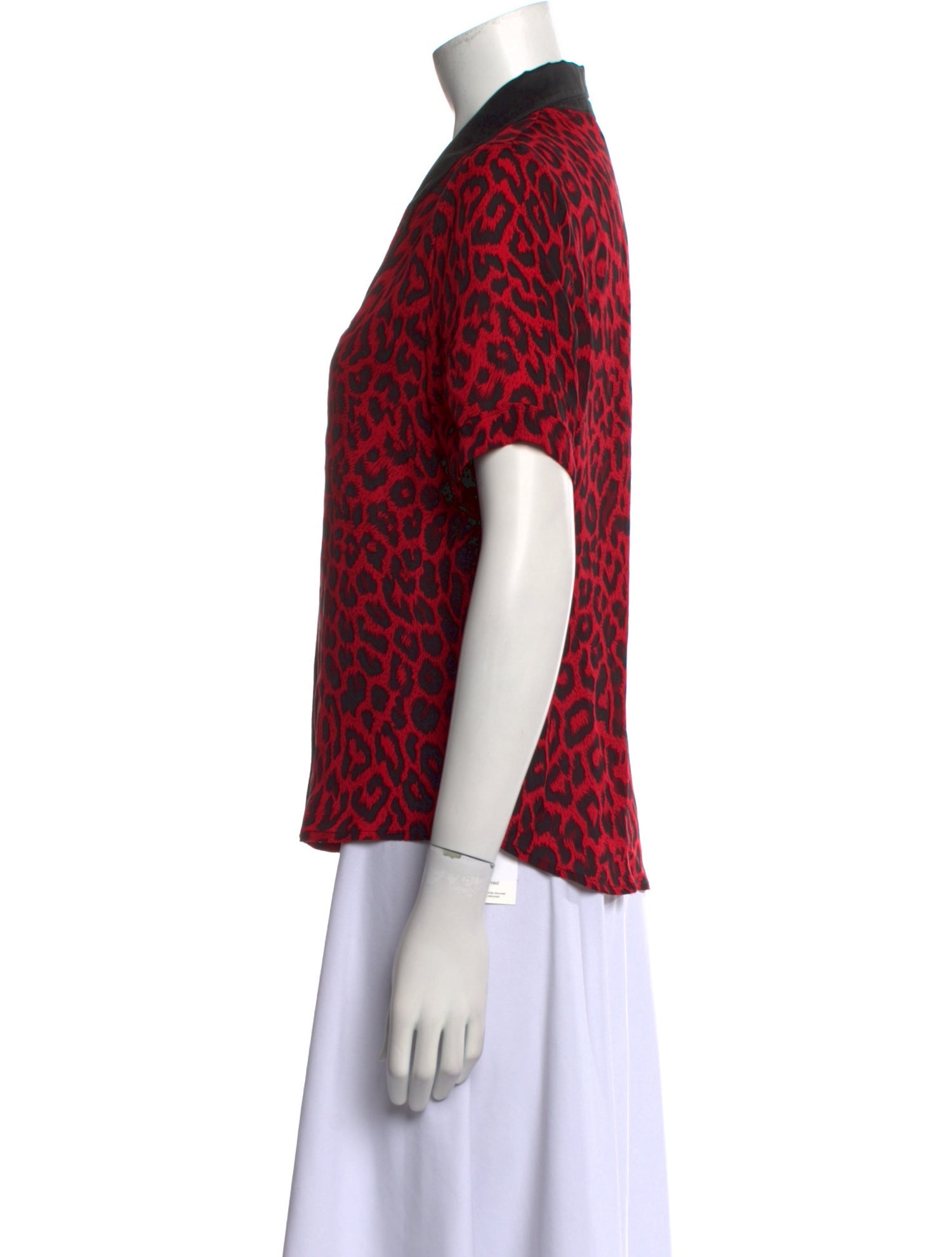 RtA Silk Animal Print Blouse