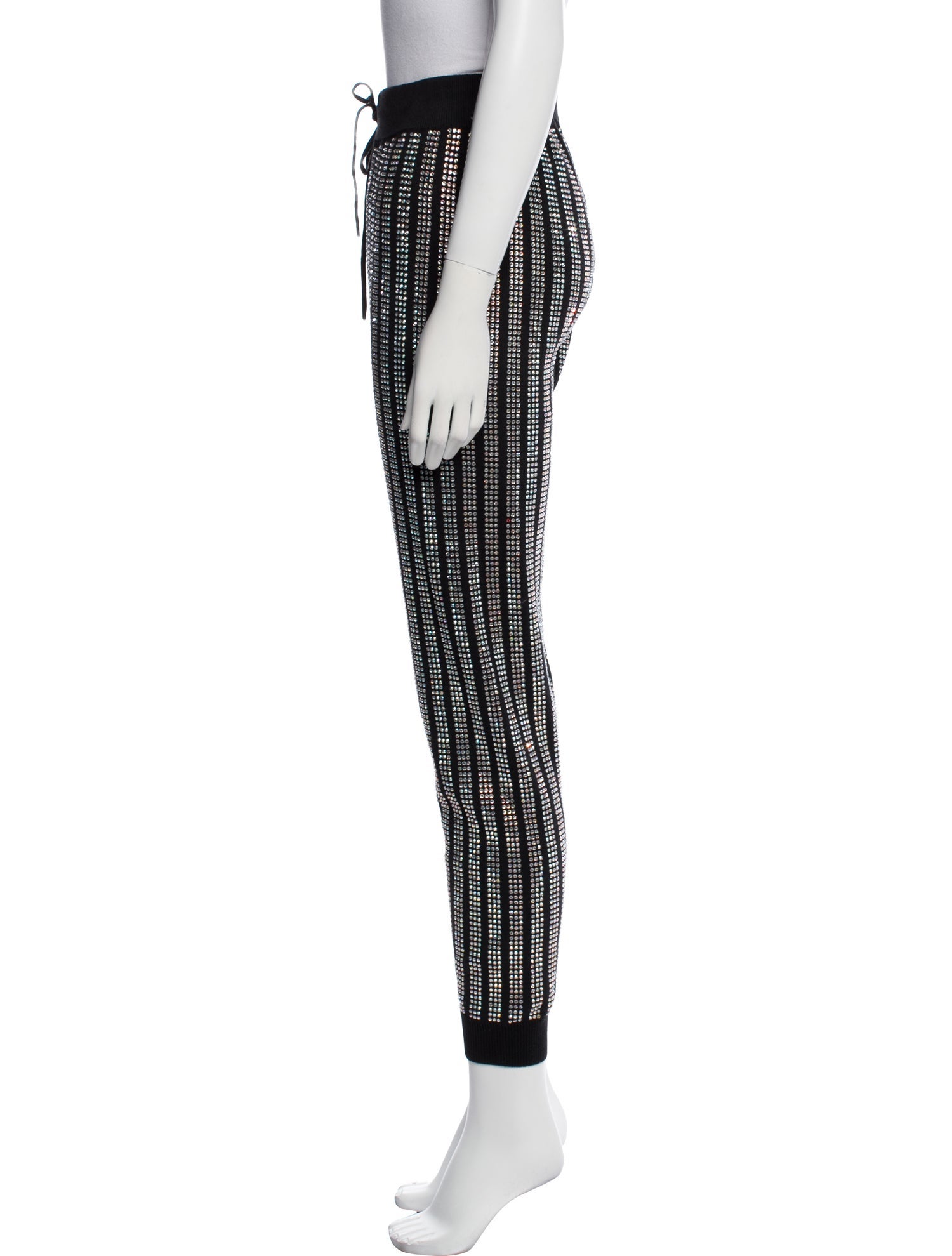 RtA Striped Crystal Embellishments Sweatpants