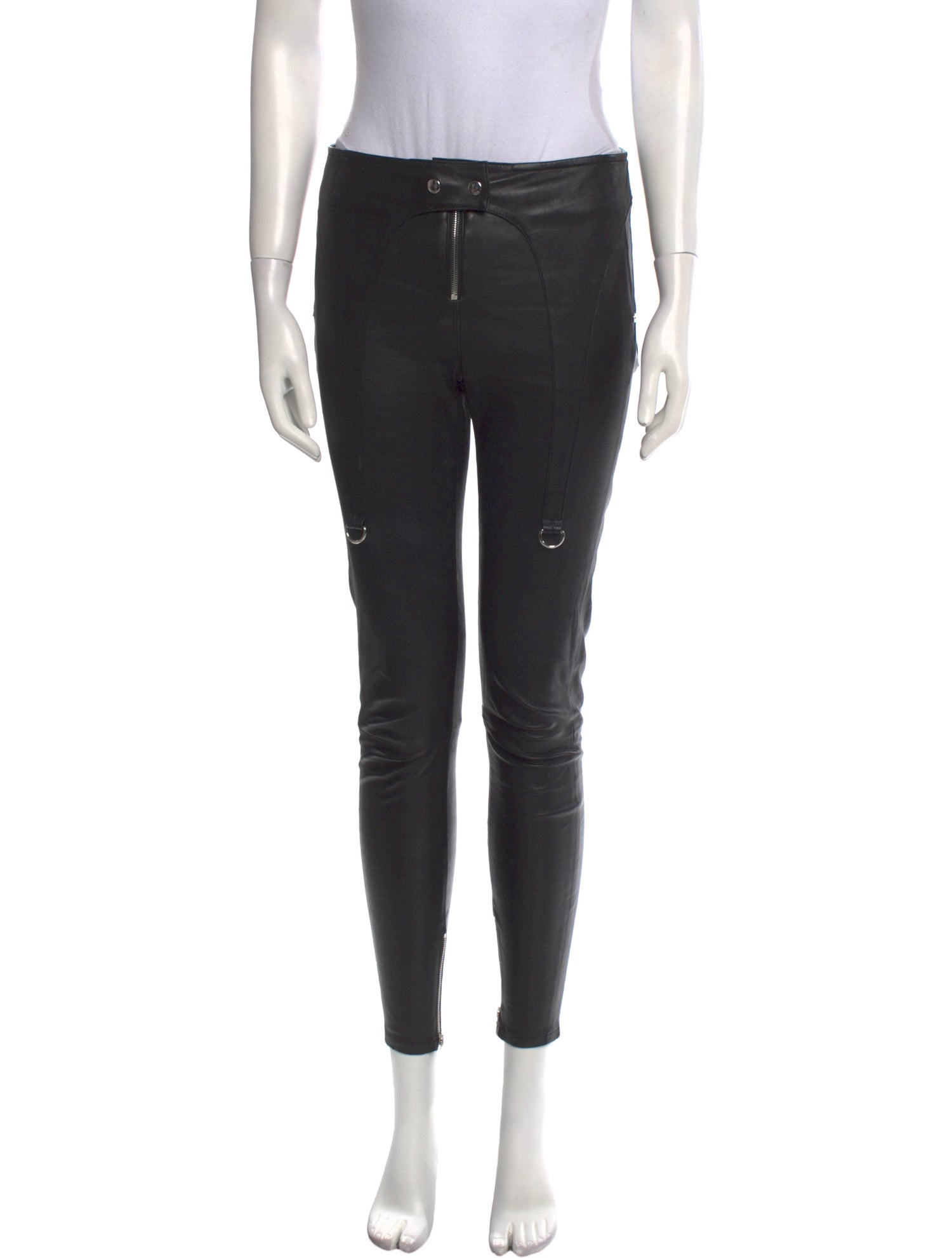 RtA Lambskin Skinny Leg Pants