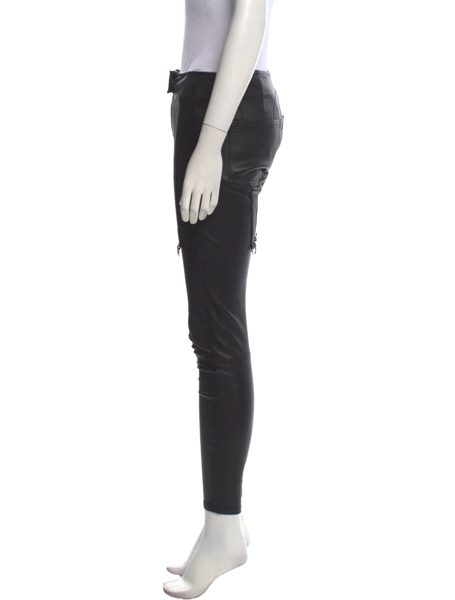 RtA Lambskin Skinny Leg Pants