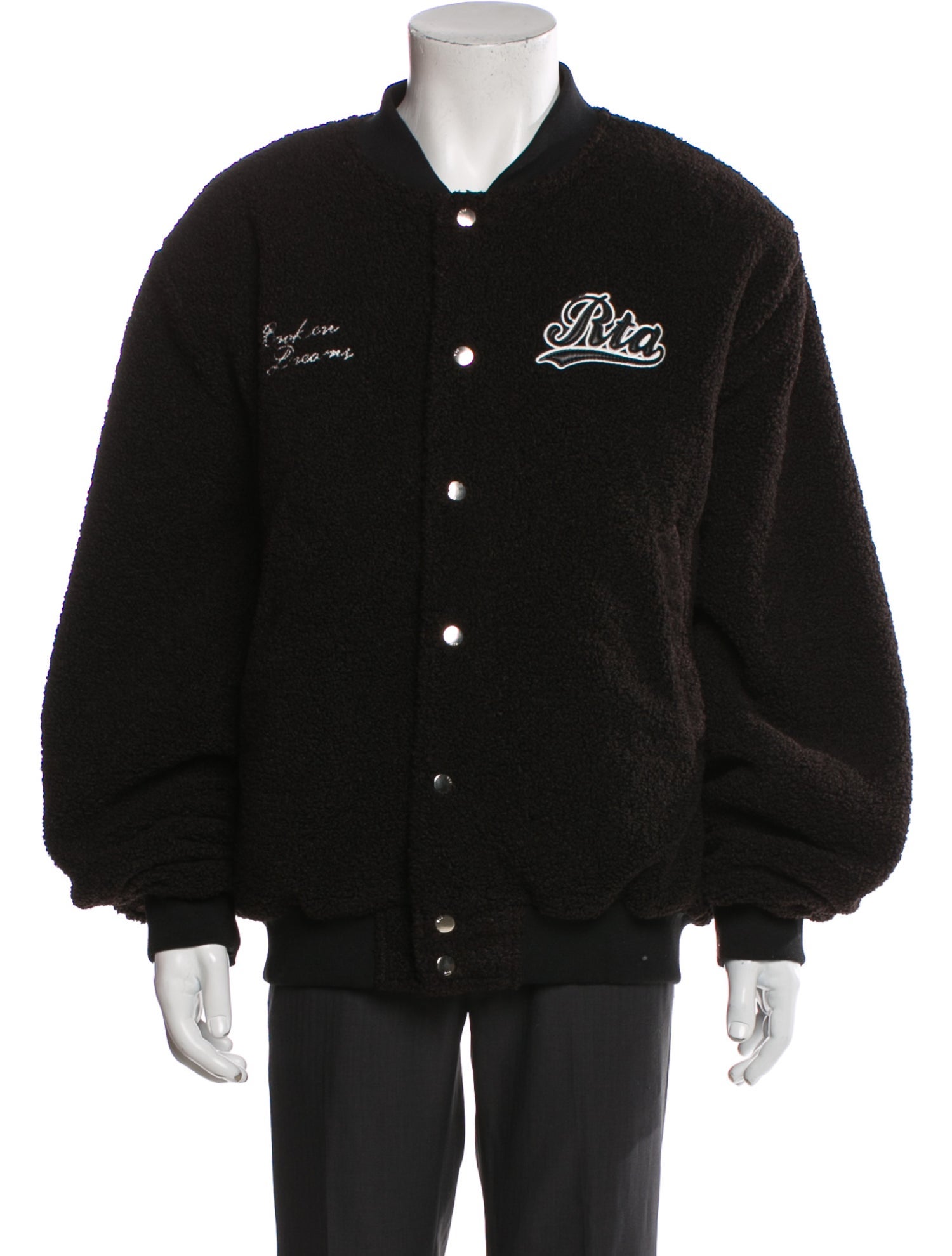 RtA Graphic Print Varsity Jacket