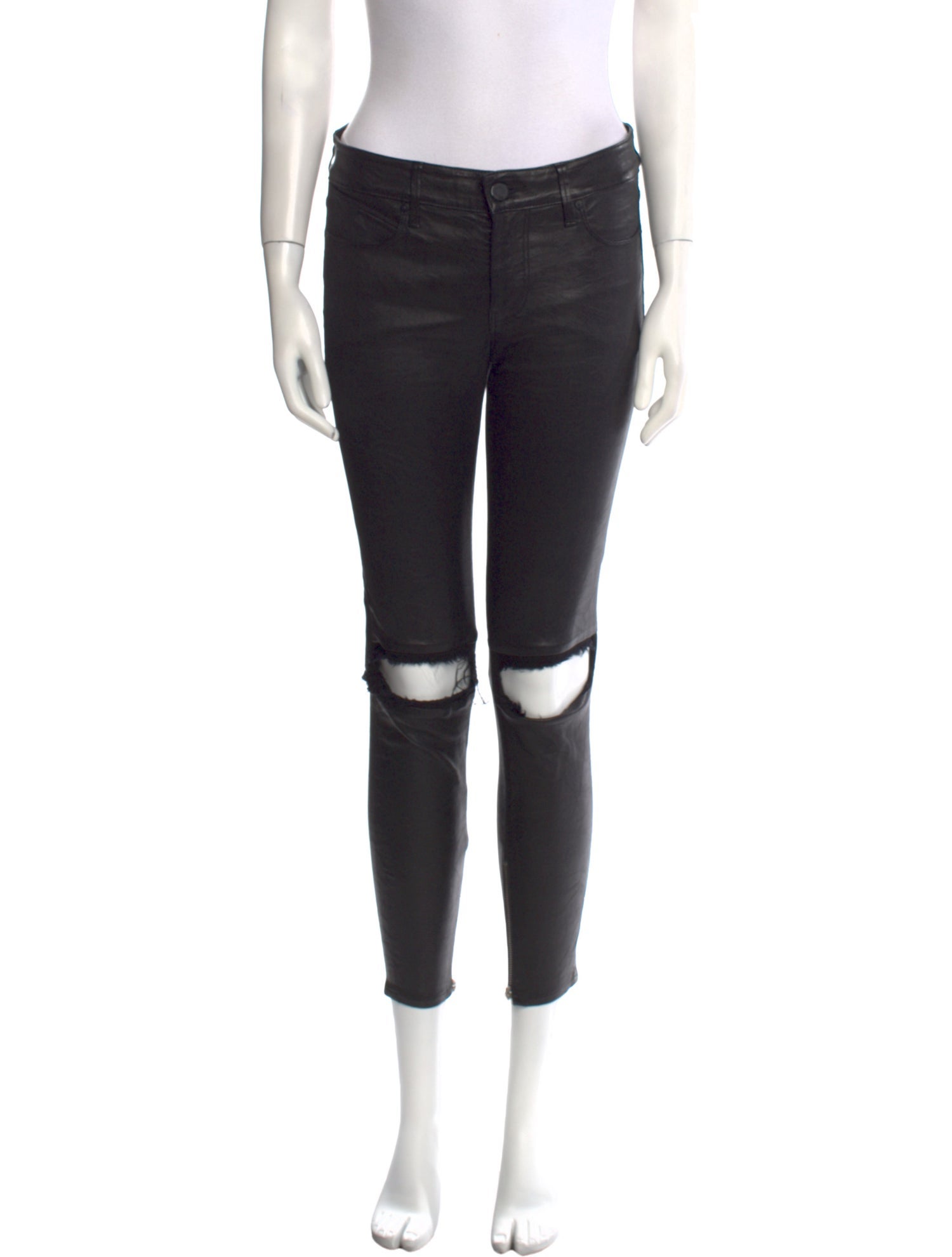 RtA Lambskin Skinny Leg Pants