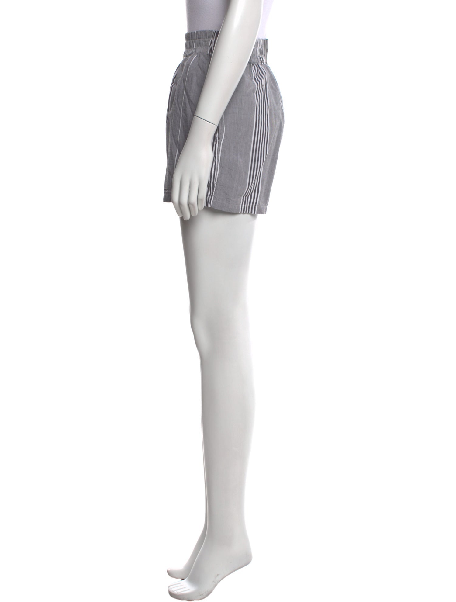 RtA Striped Mini Shorts