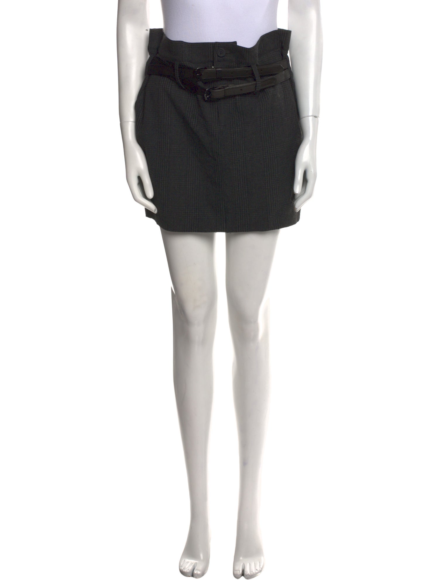 RtA Pleated Accents Mini Skirt