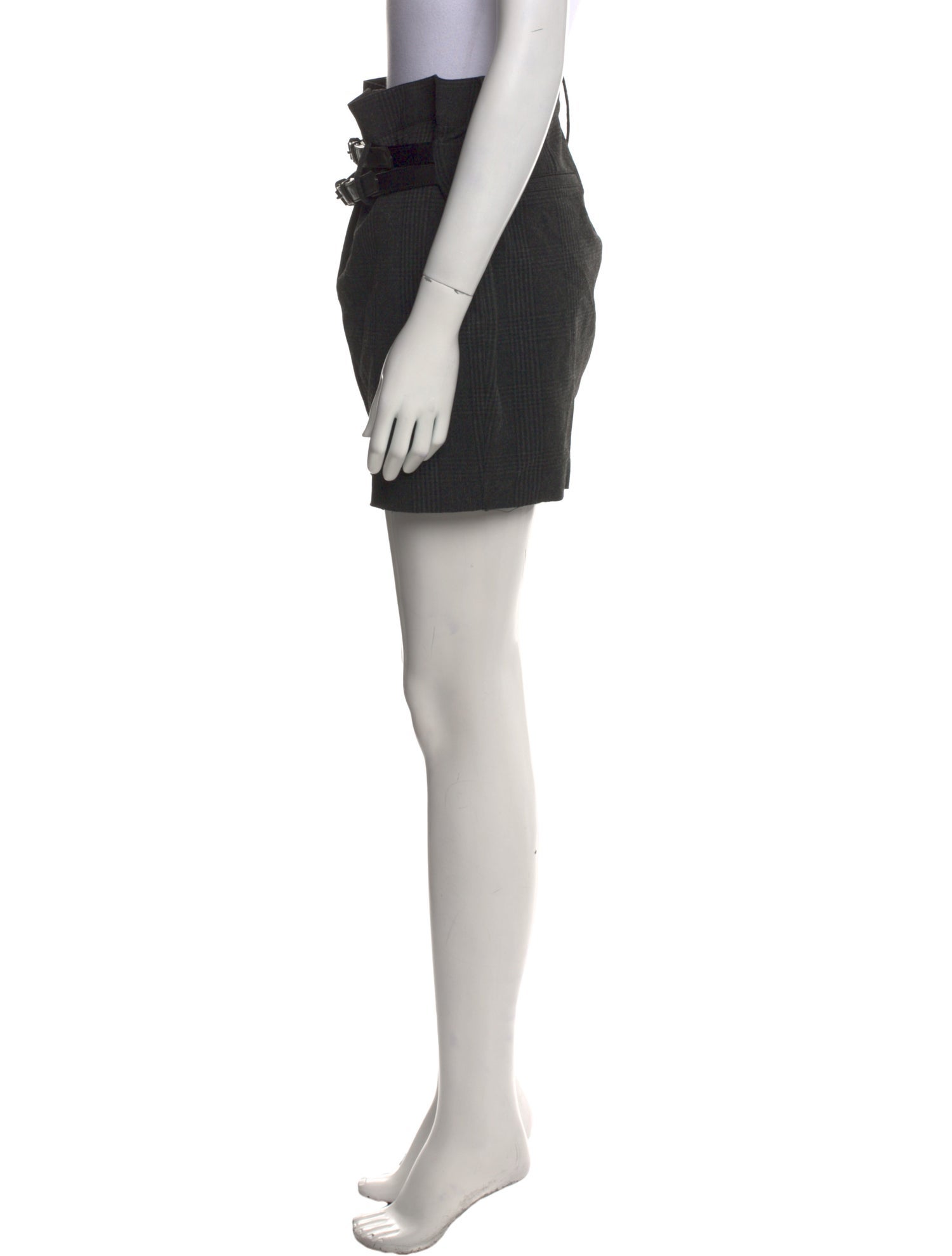 RtA Pleated Accents Mini Skirt