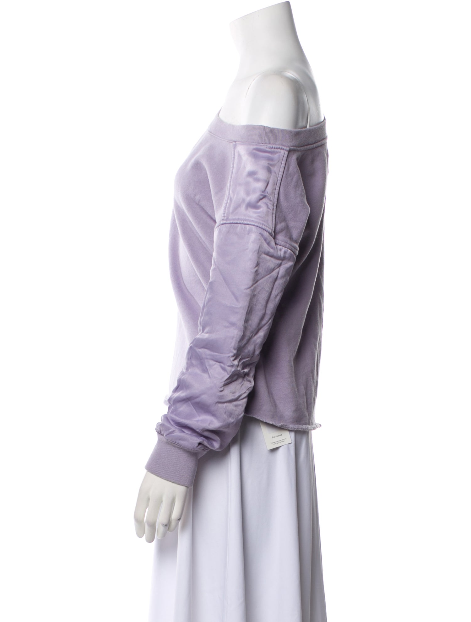 RtA Asymmetrical Long Sleeve Sweatshirt