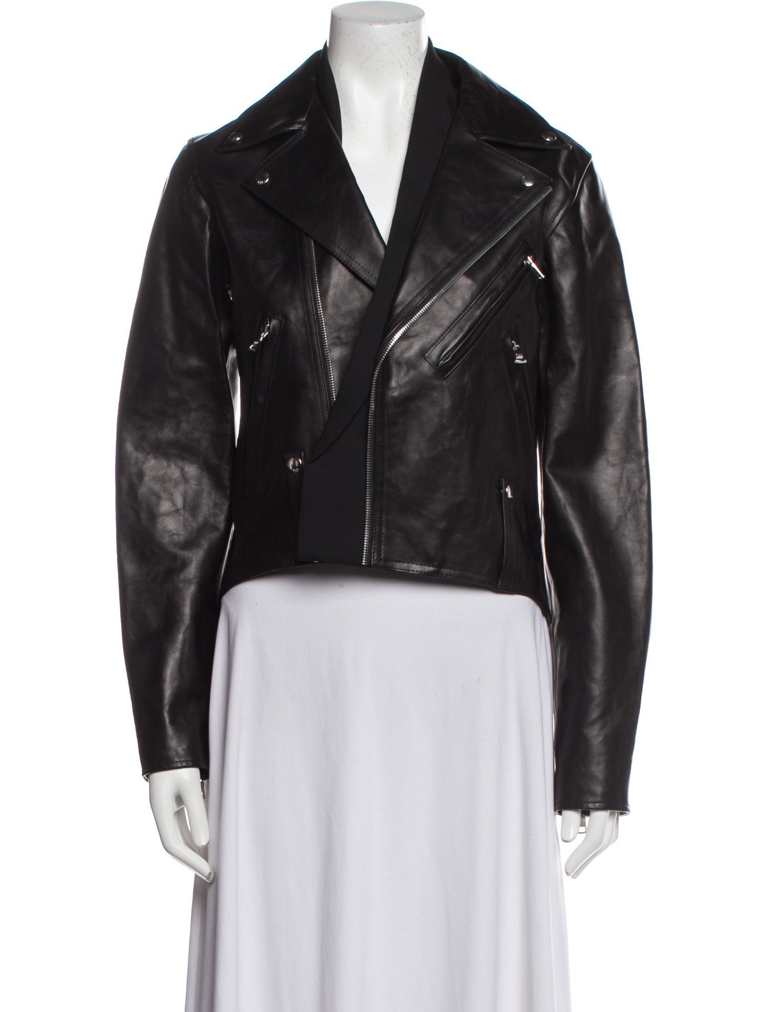 RtA Leather Striped Vest