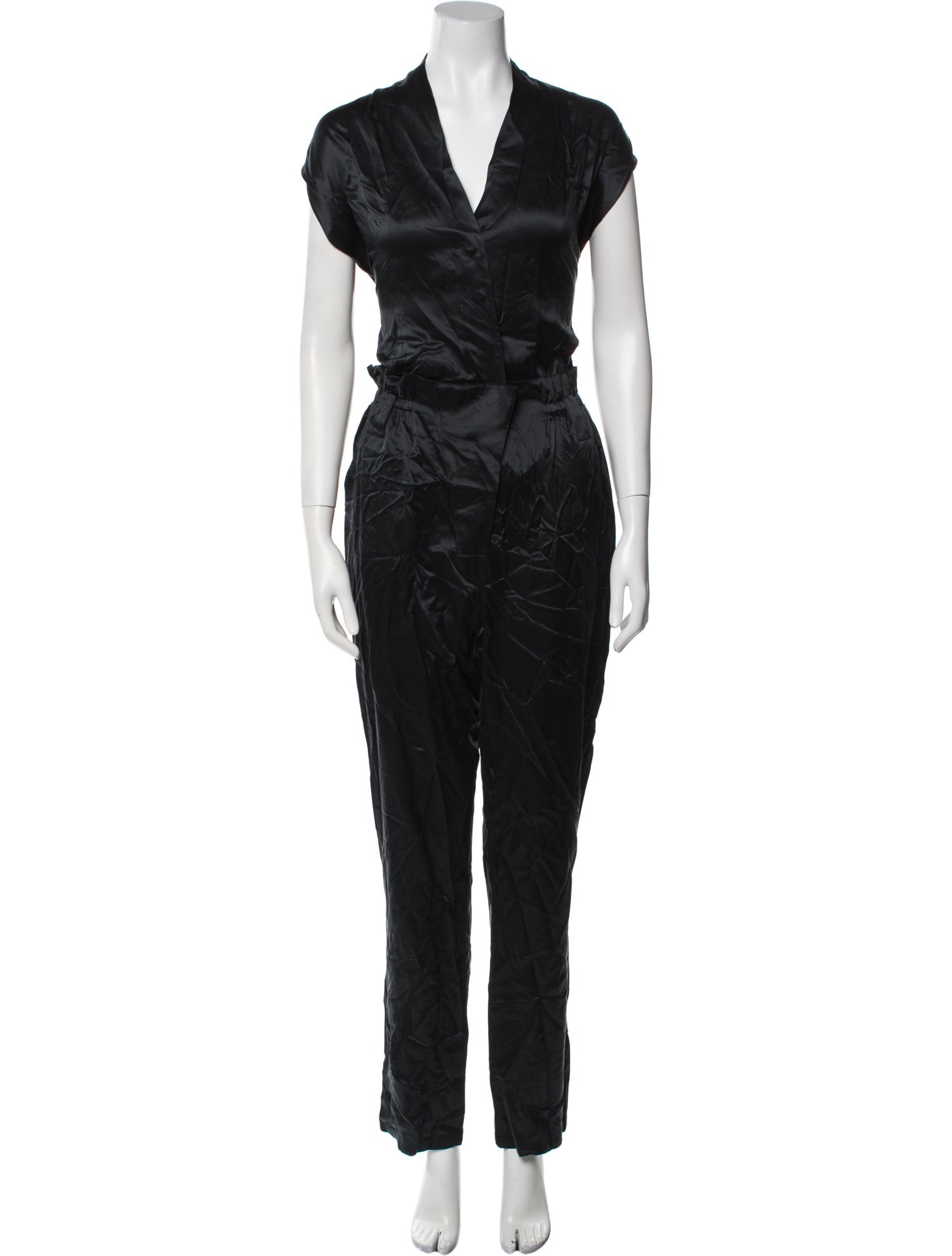 RtA Silk V-Neck Jumpsuit