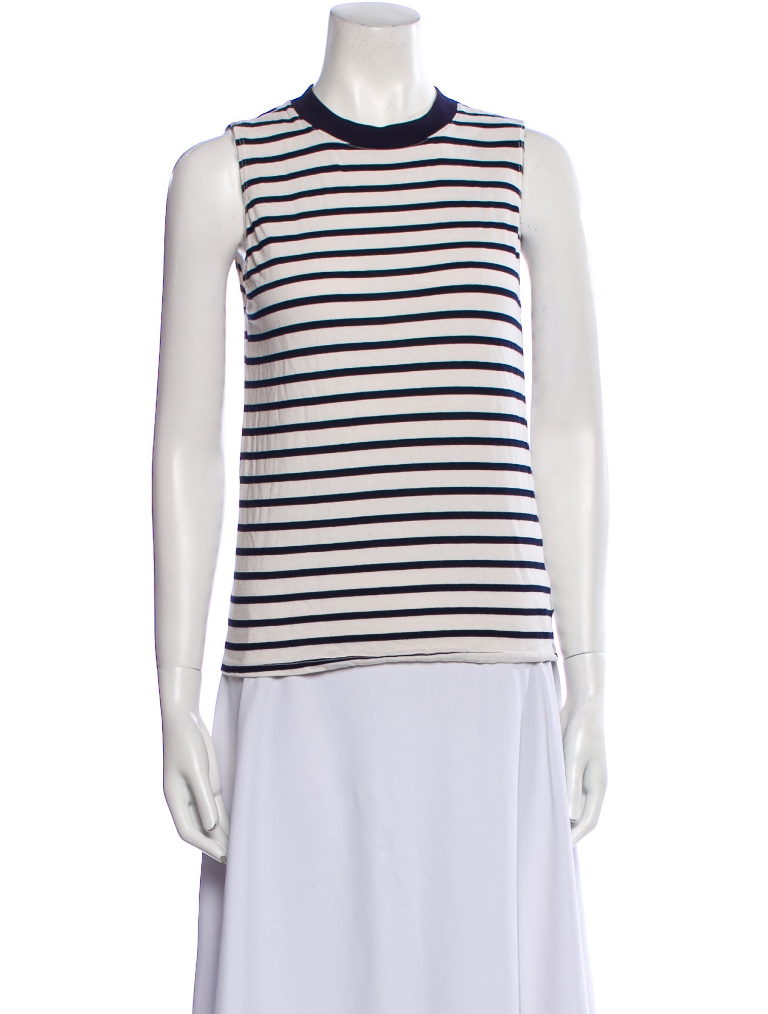 RtA Striped Crew Neck Top