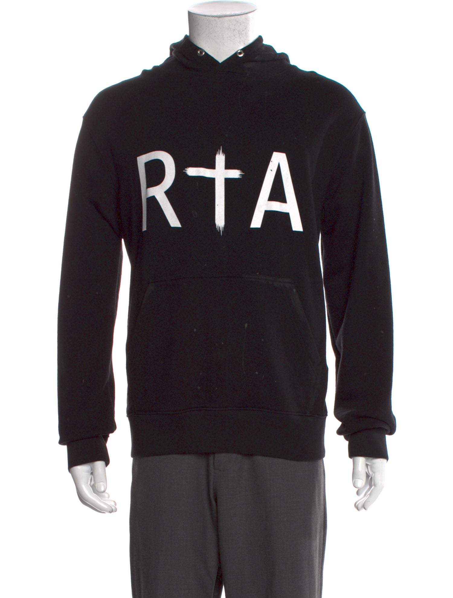 RtA Graphic Print Crew Neck Hoodie