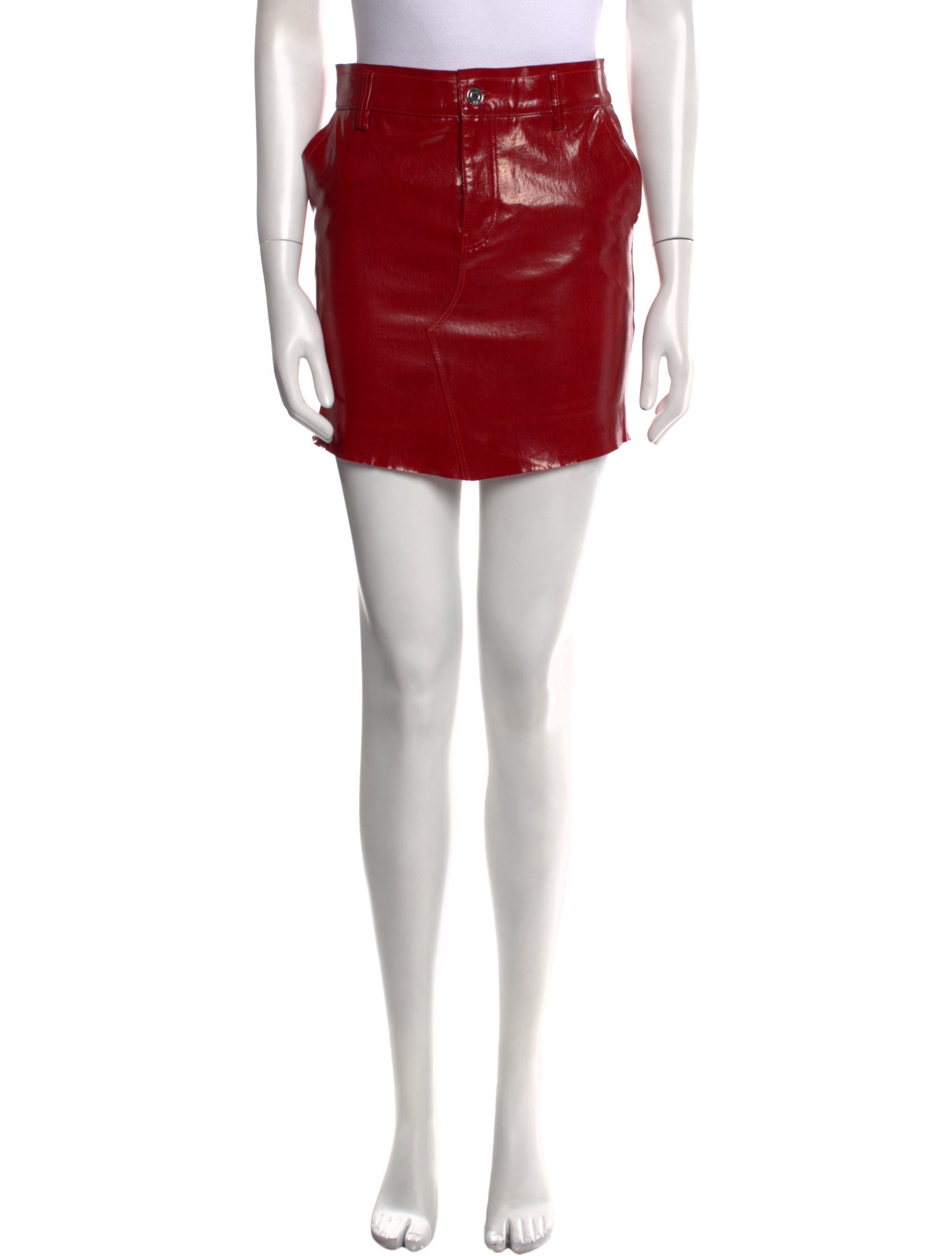 RtA Lambskin Mini Skirt