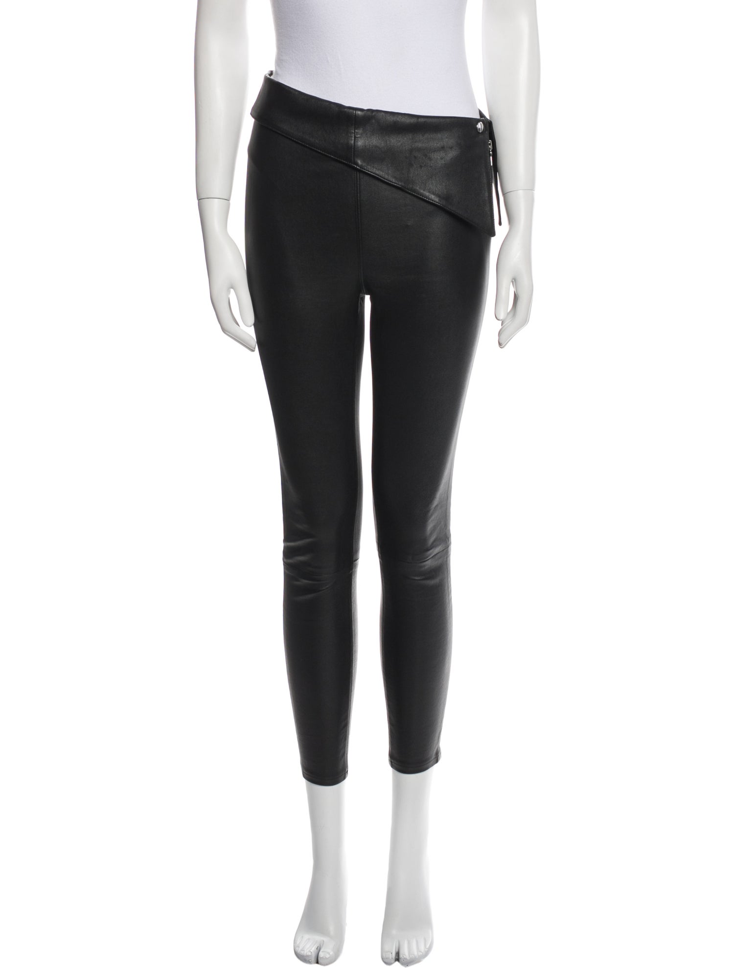 RtA Faux Leather Wide Leg Pants