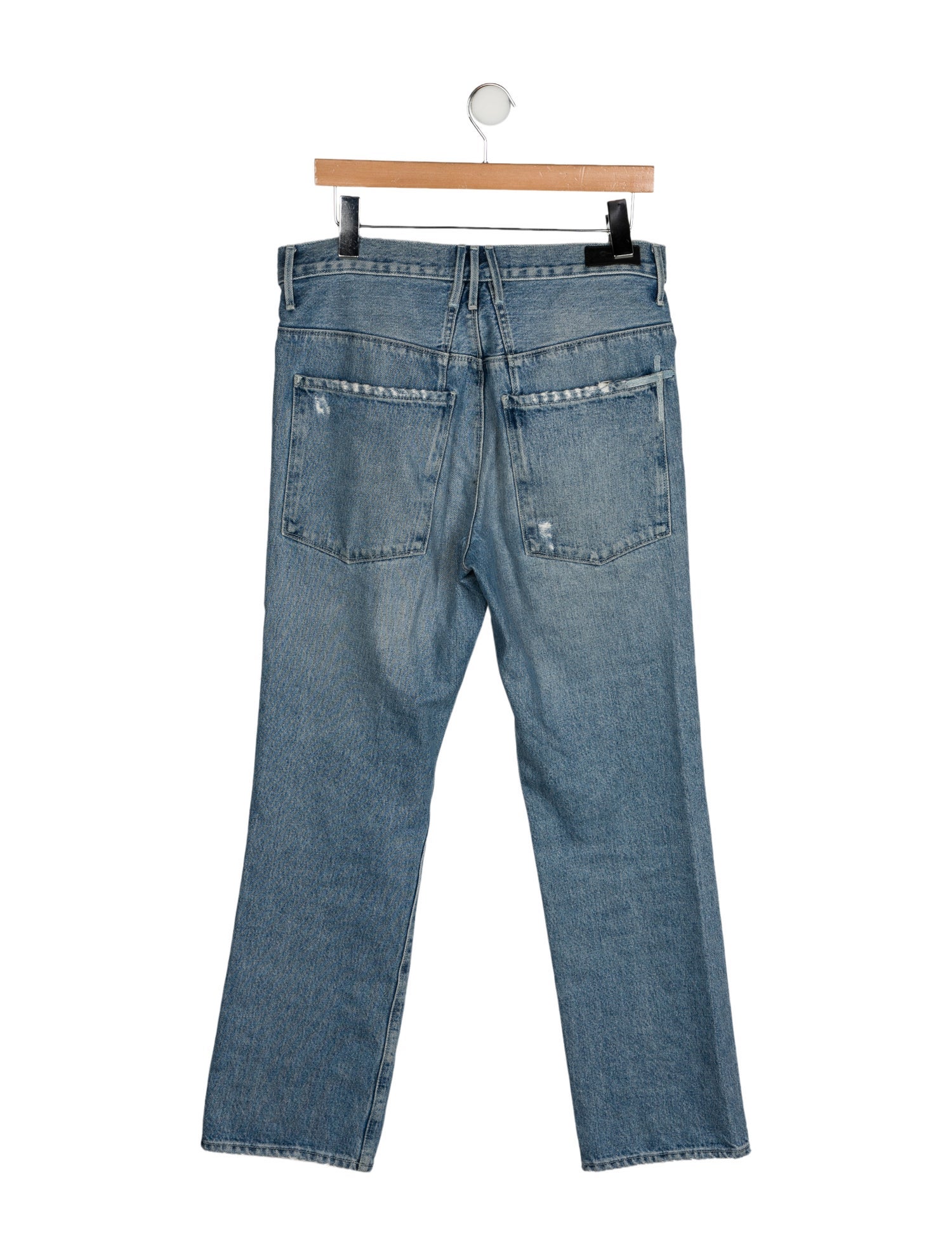 RtA High-Rise Straight Leg Jeans