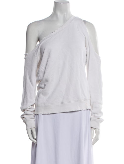 RtA One-Shoulder Long Sleeve Sweatshirt