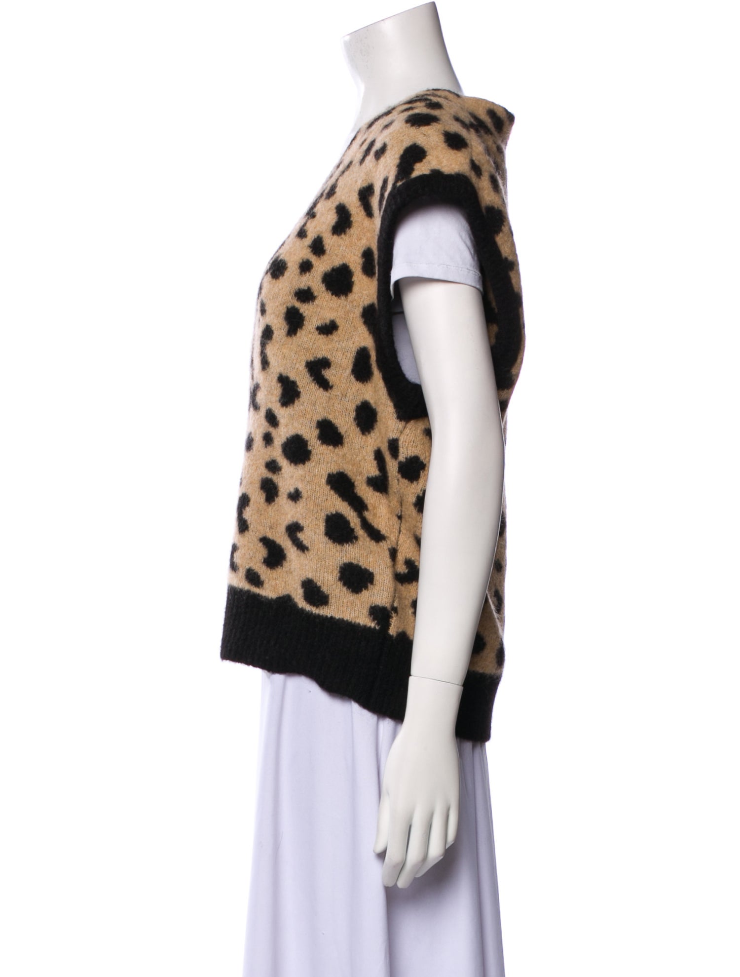 RtA Animal Print V-Neck Blouse w/ Tags