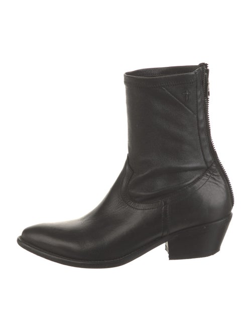 RtA Leather Colorblock Pattern Western Boots