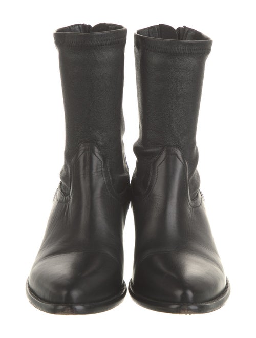 RtA Leather Colorblock Pattern Western Boots