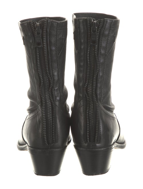 RtA Leather Colorblock Pattern Western Boots