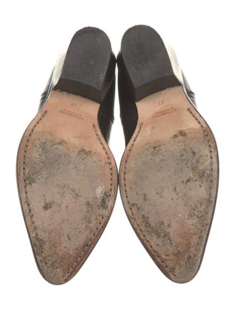 RtA Leather Colorblock Pattern Western Boots