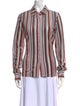 RtA Striped Long Sleeve Button-Up Top