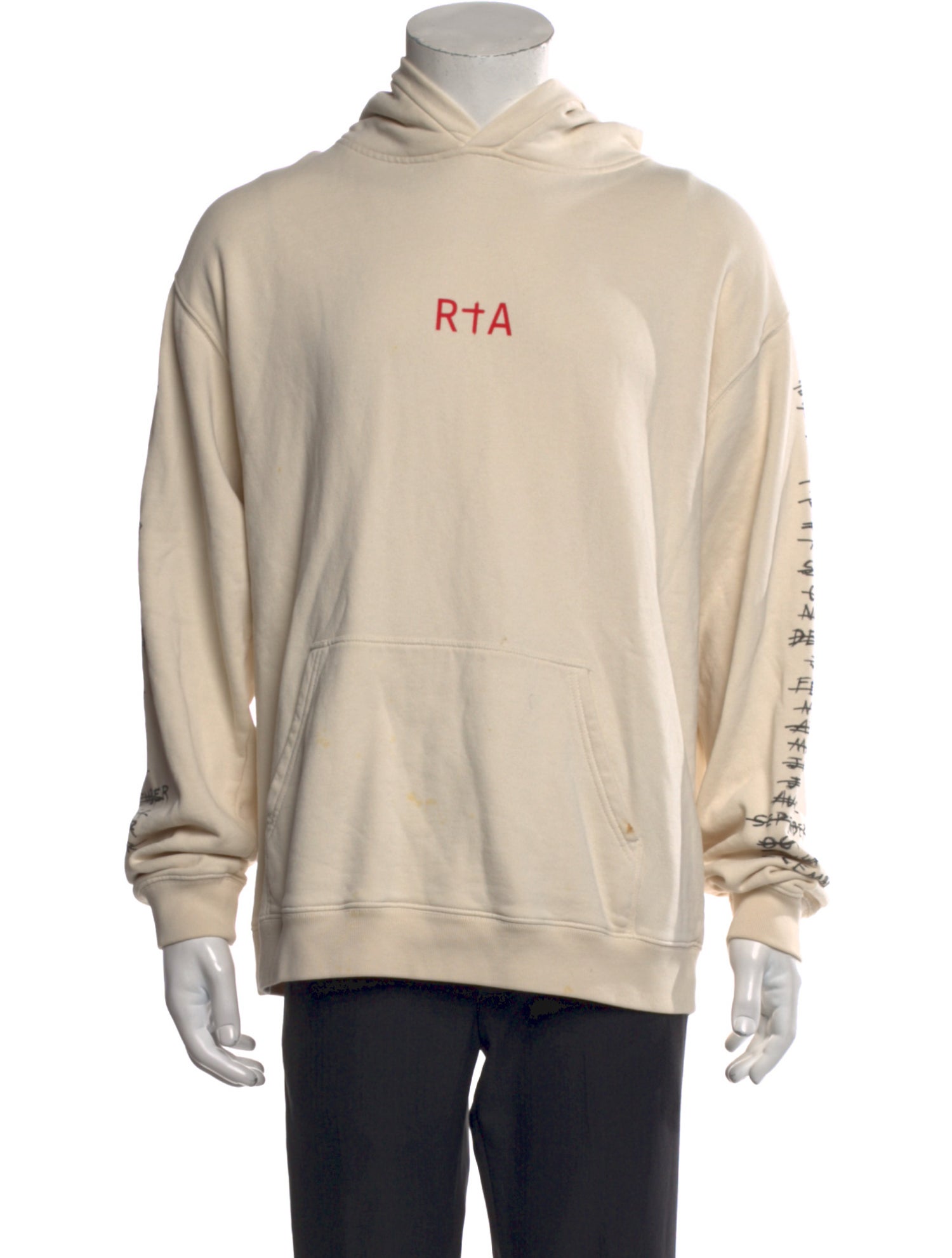 RtA Graphic Print Crew Neck Hoodie