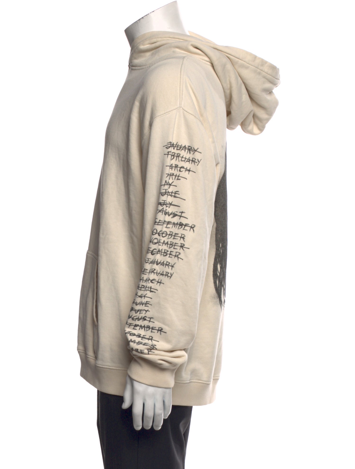 RtA Graphic Print Crew Neck Hoodie