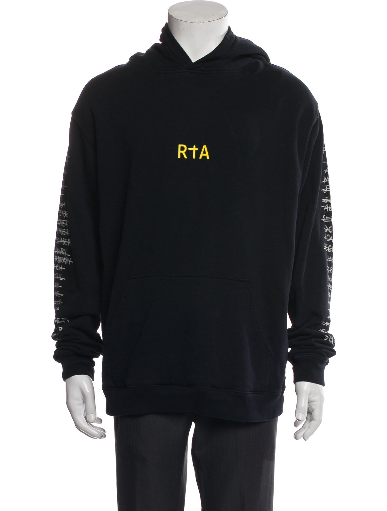 RtA Graphic Print Crew Neck Hoodie