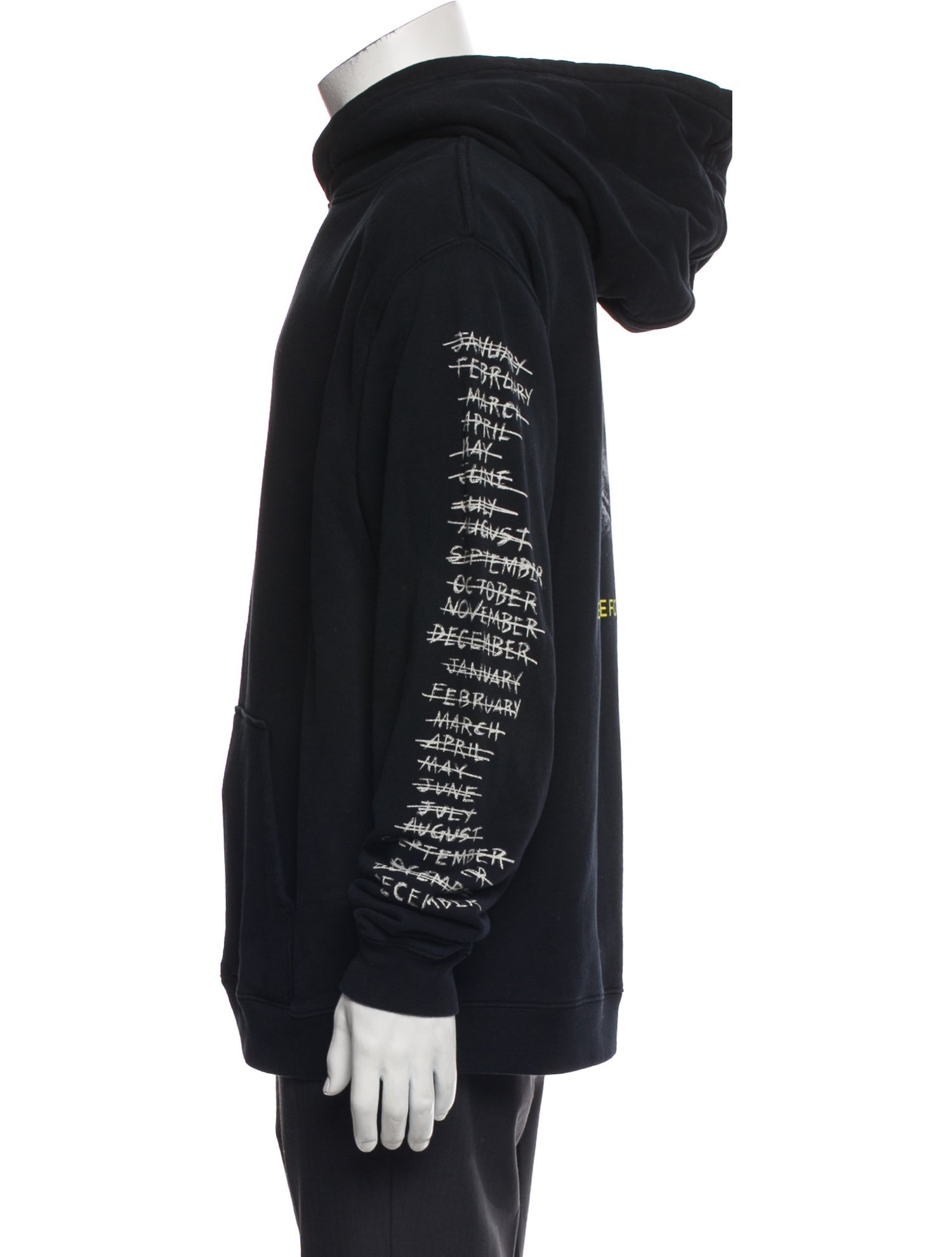 RtA Graphic Print Crew Neck Hoodie