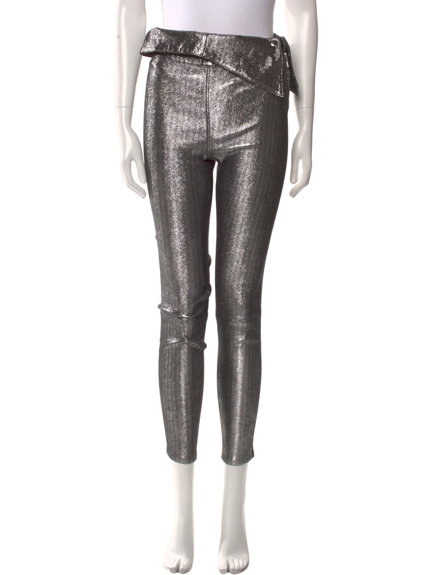 RtA Lambskin Skinny Leg Pants