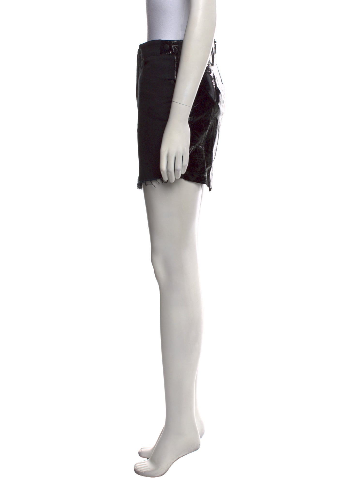 RtA Raw-Edge Trim Mini Skirt