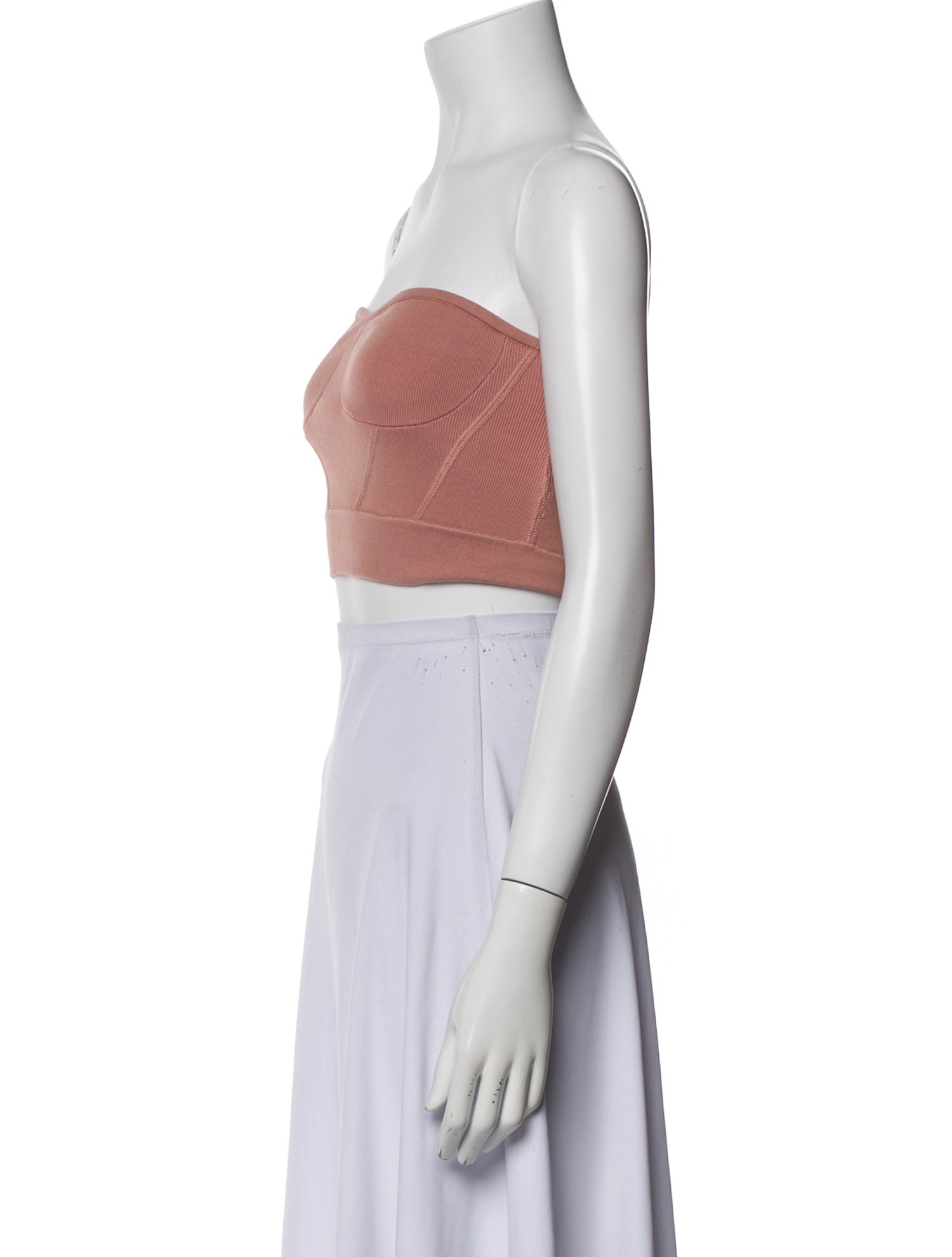 RtA Strapless Crop Top