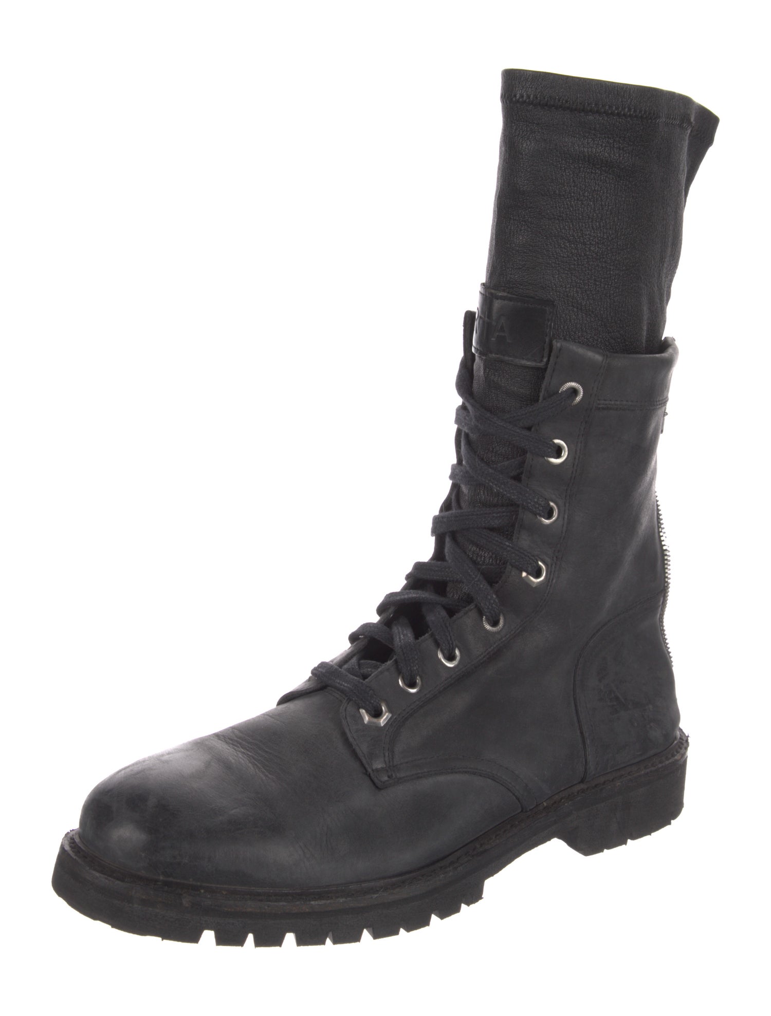 RtA Leather Combat Boots
