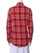 RtA Plaid Print Long Sleeve Button-Up Top