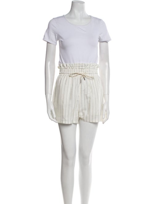 RtA Striped Ruffle Embellishment Short Set