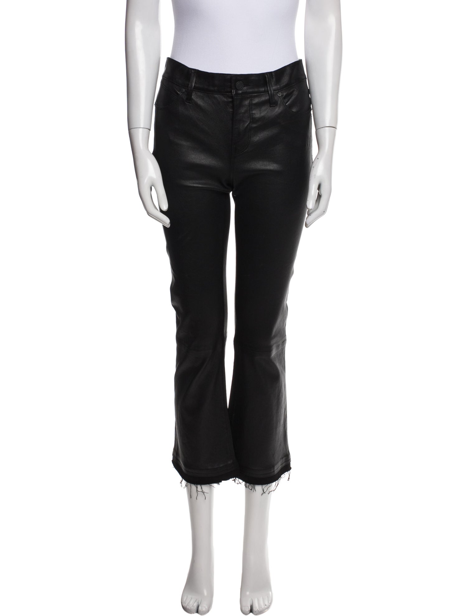 RtA Lambskin Straight Leg Pants