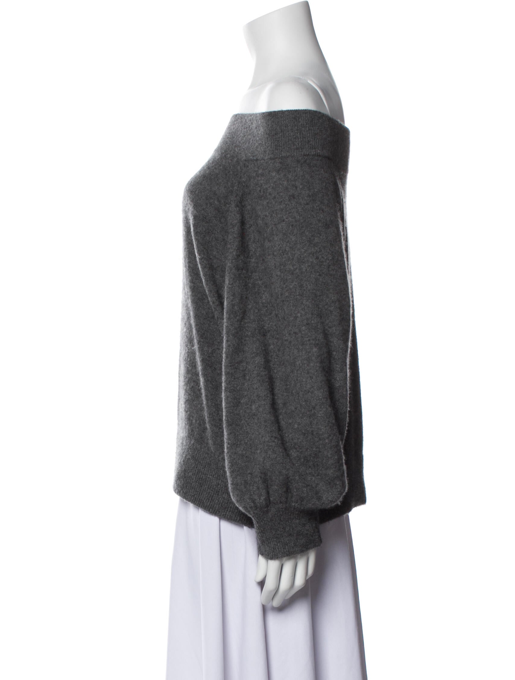 RtA Cashmere Off-The-Shoulder Sweater