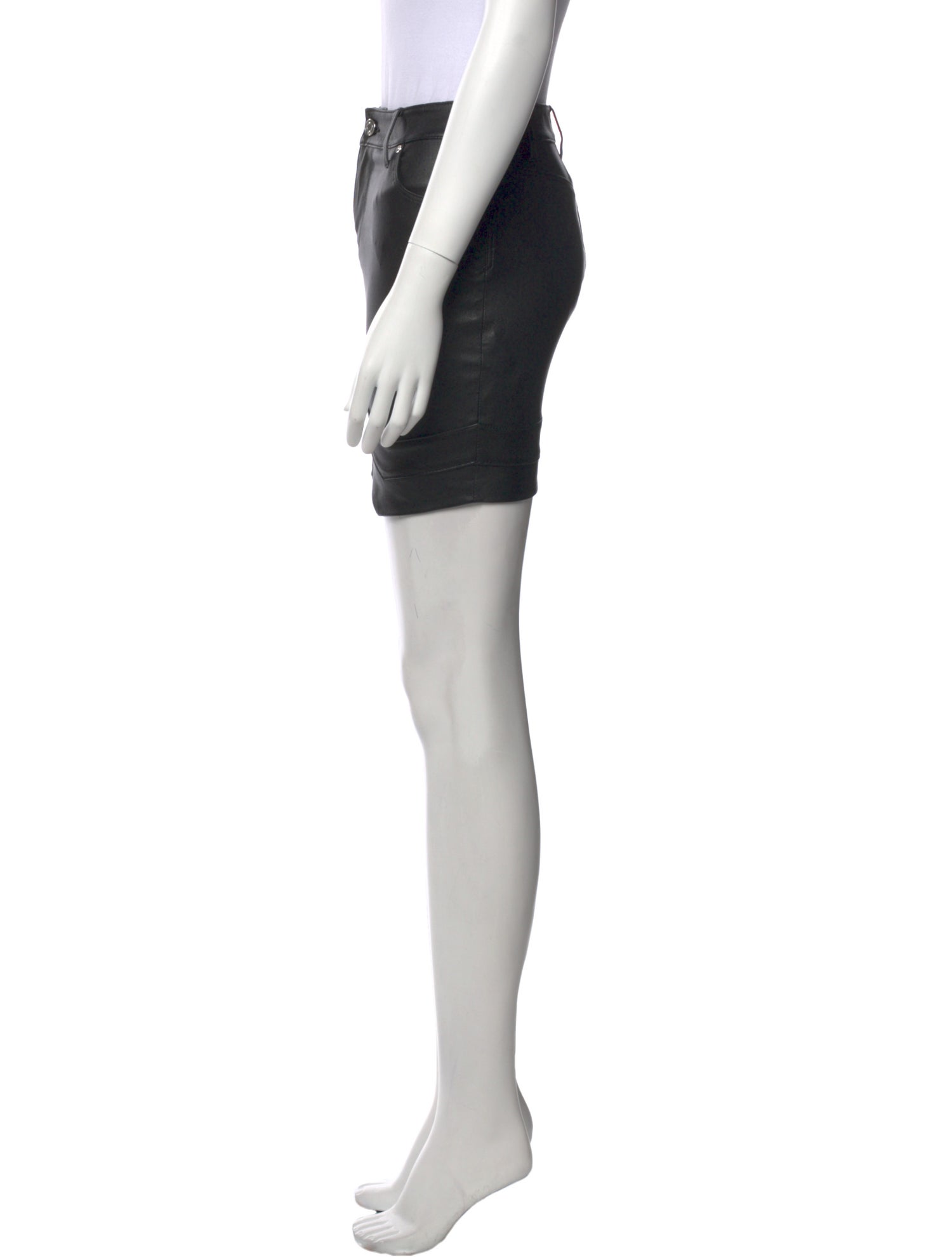RtA Leather Mini Skirt