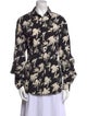 RtA Floral Print Long Sleeve Button-Up Top