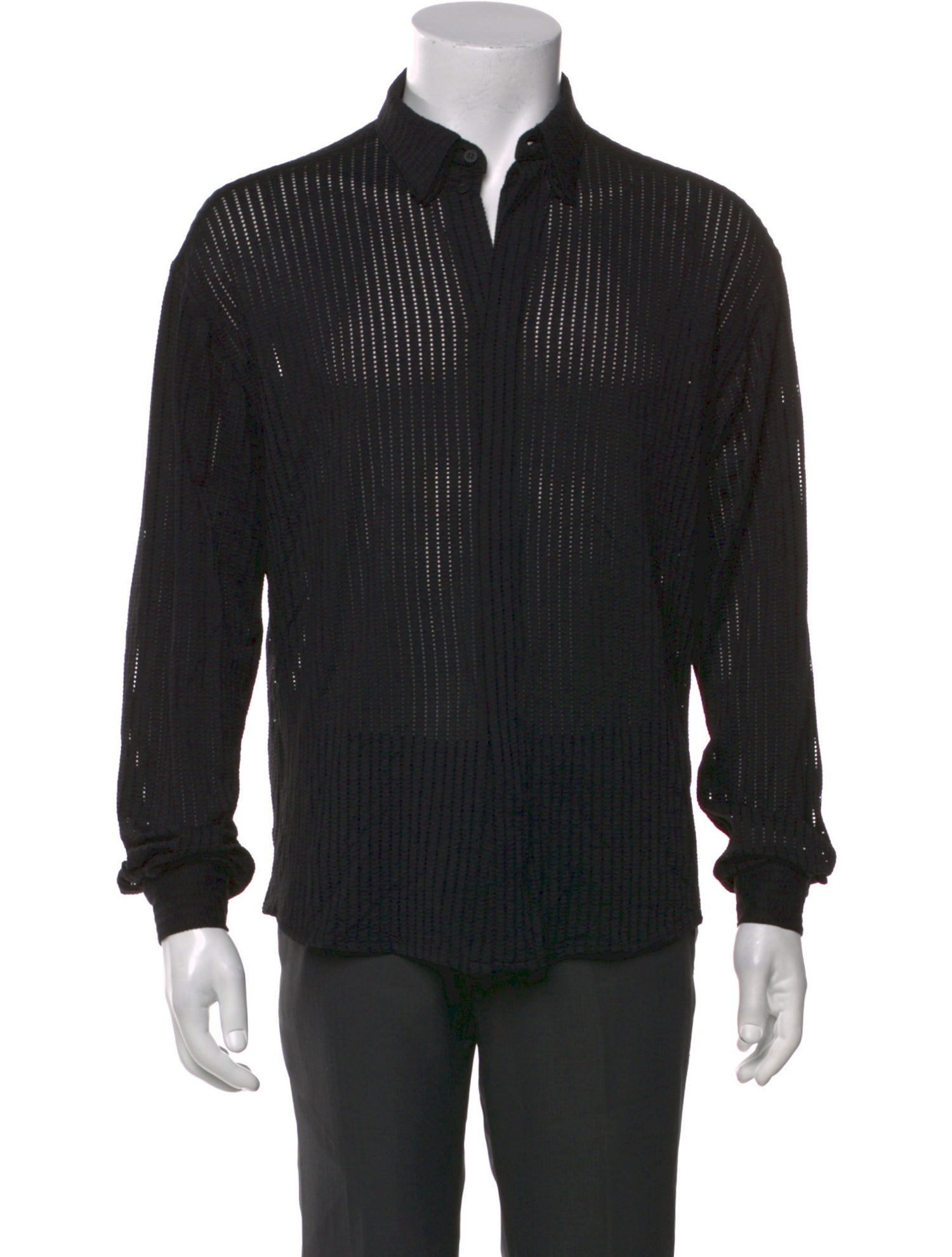 RtA Lace Pattern Long Sleeve Shirt