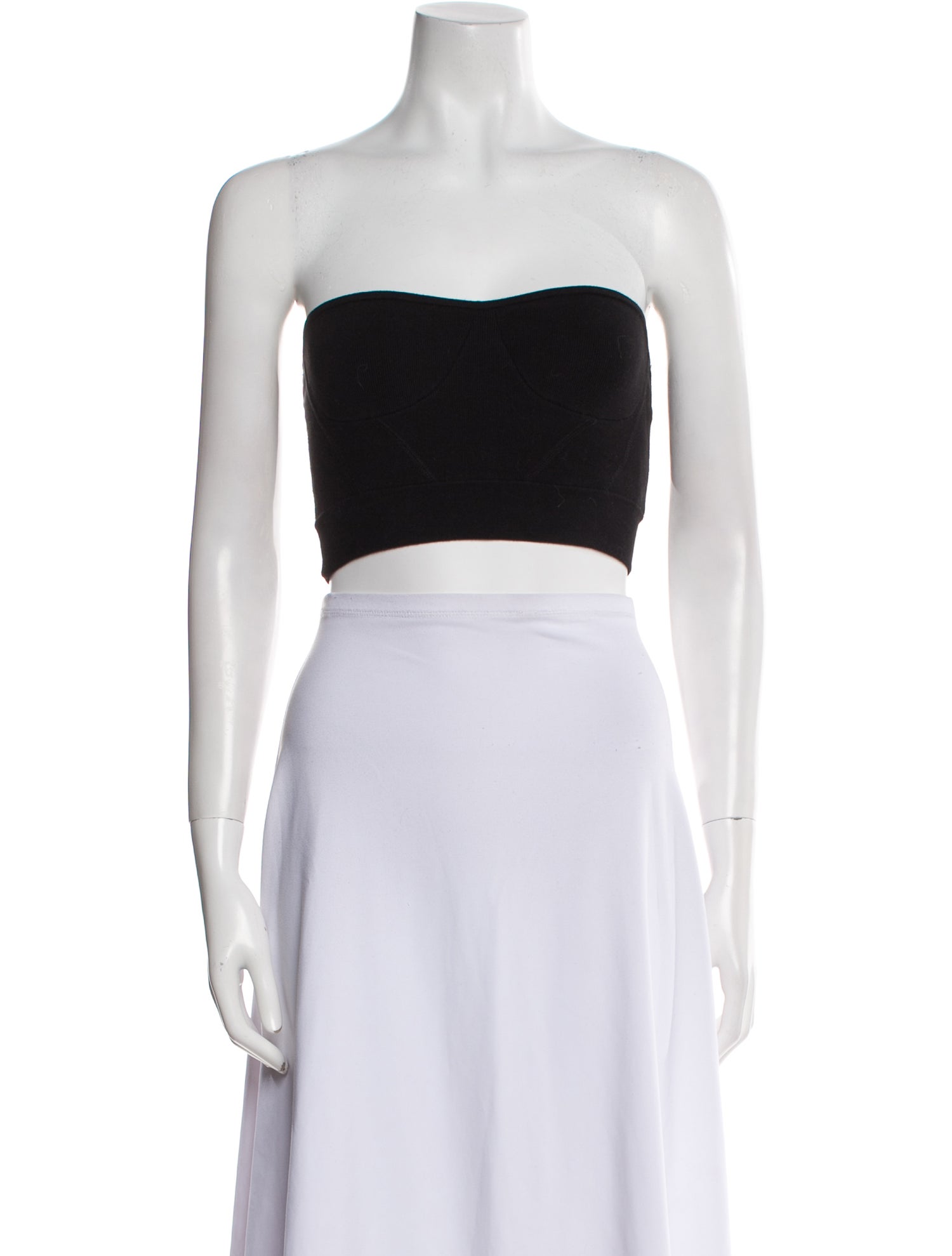 RtA Strapless Crop Top
