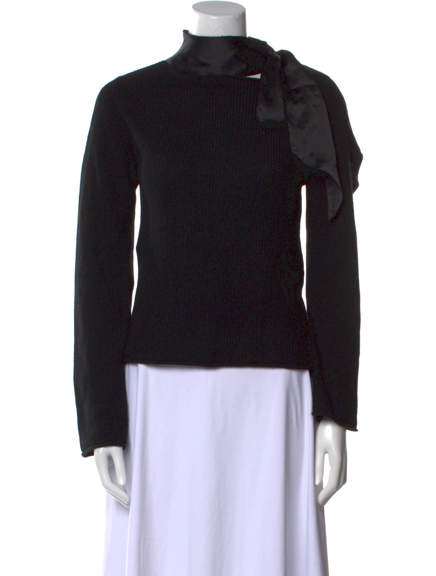 RtA Cashmere Mock Neck Sweater