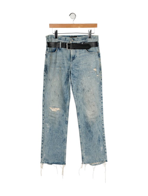 RtA Mid-Rise Straight Leg Jeans
